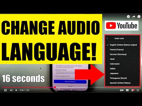 CHANGE YOUTUBE VIDEO AUDIO LANGUAGE