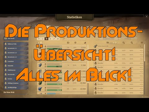 Die Produktionsübersicht! Alles im Blick! Anno 1800 Anfängertipps #05