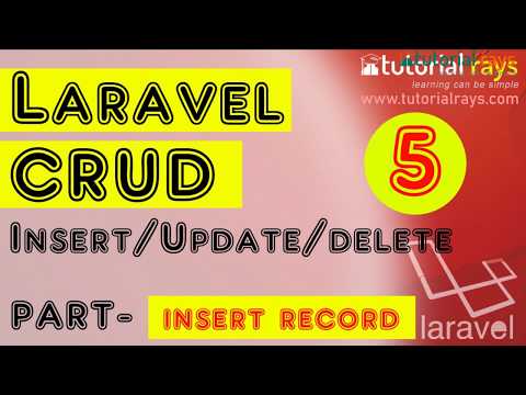 5 Laravel CRUD insert Data