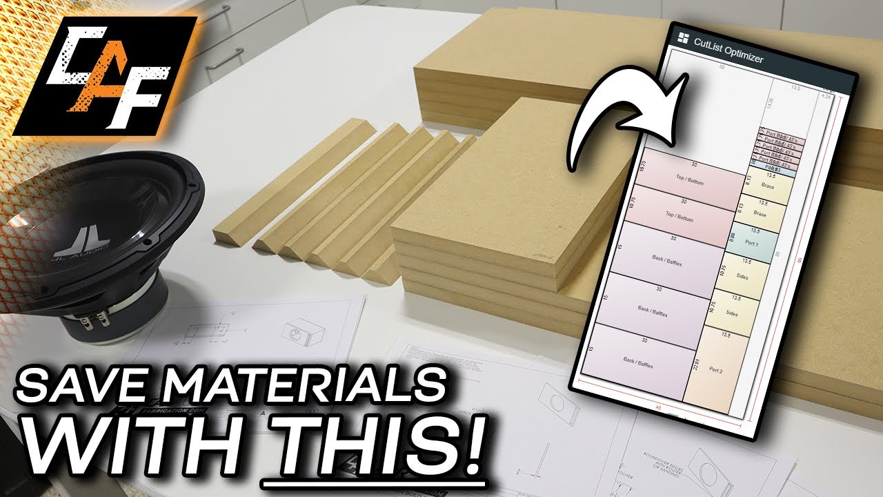 Use THIS program to Optimize Material Usage for Subwoofer Boxes, Woodworking etc.
