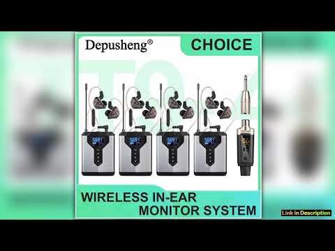 Stereo UHF inear monitoring wireless system DT124 transmitter and receiver of live music stage perf
