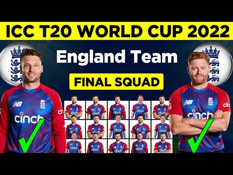 ICC T20 World Cup 2022 | England Team Final Squad | England Squad For T20 World Cup 2022