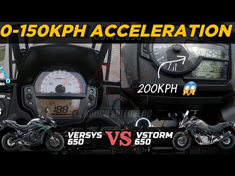 Kawasaki Versys 650 🆚️ Suzuki V-Storm 650/XT | 0-150kph Acceleration | Top Speed | Pros & Cons 🔥