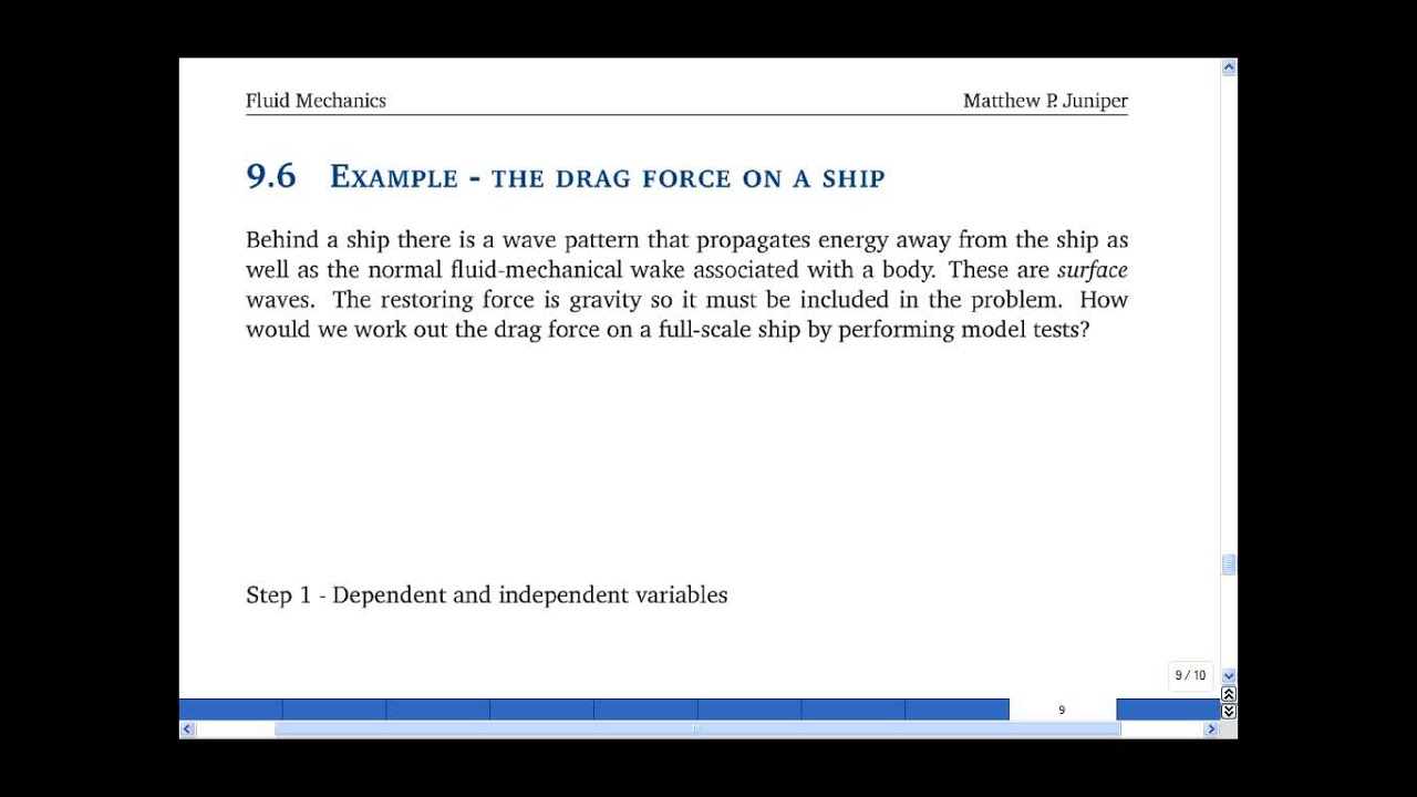 9.5 to 9.7 Examples of dimensional analysis