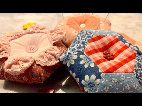 English Paper Piecing  Pin Cushion using 1.5” Hexagons | EPP with Hexies