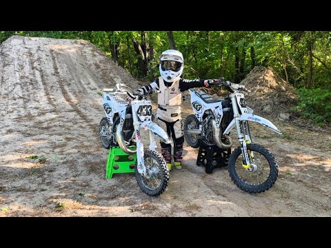 TC50 vs TC65!! #7yrsold Which one does he like more? #moto #dirtbike