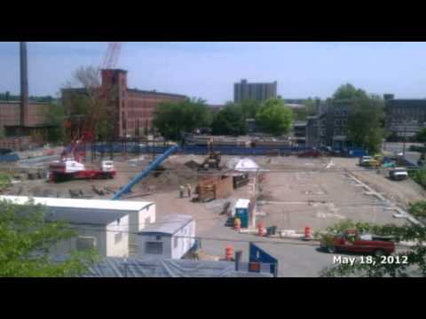 University Suites at UMass Lowell Time Lapse Construction Video (Spring 2012)