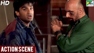 Suniel Shetty Fight Scene - Gopi Kishan | Popular Hindi Movie | Suniel Shetty, Karisma Kapoor