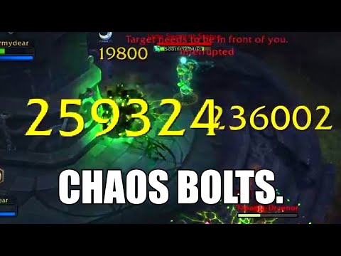 Chaos bolts are hitting kinda hard..