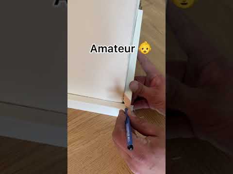 Sockelleisten montieren. Amateur 👶 vs. Pro 🥷