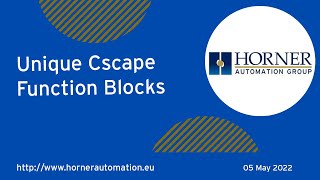 Unique Cscape Function Blocks