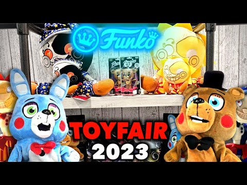 FNAF TOYFAIR 2023 REVIEW! Fnaf SUN and MOON Plush Unboxing, Fnaf Action Figures & More!