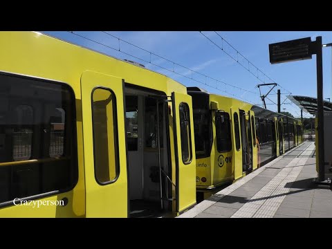 Uitstappen en vertrek SIG Sneltram op Zuilenstein Lijn 61