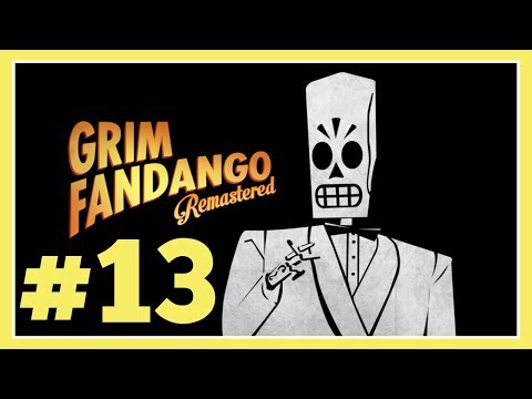 Let's Play Grim Fandango #13 - Men and their metal detectors