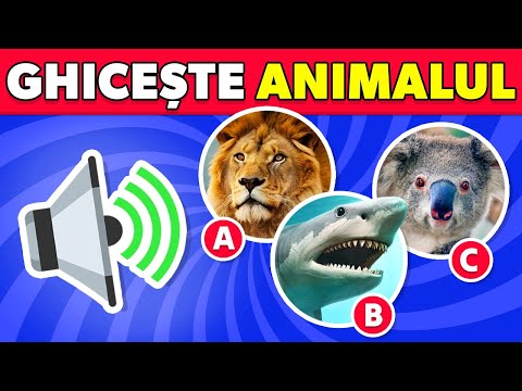Ghicește Sunetele Animalelor 🐶🔊🦁 Învață Numele și Sunetul Animalelor
