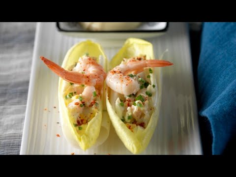 🥬 Barquettes d'endives aux crevettes - Légèreté et fraîcheur en bouchées marines 🍤💦