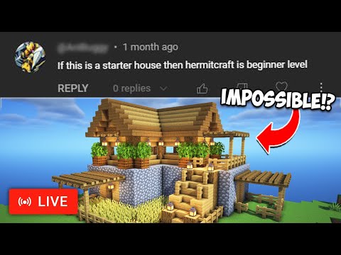 EPIC Minecraft Starter House Challenge in Survival!