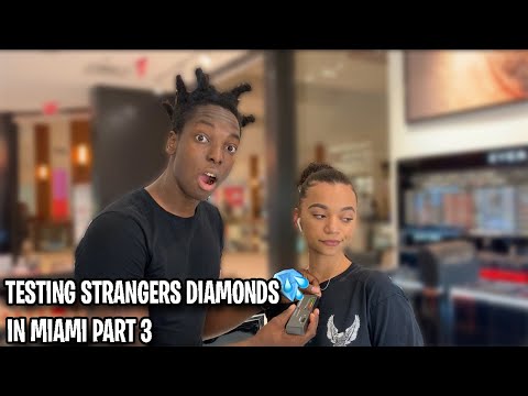 TESTING STRANGERS DIAMONDS🥶💎PT.3 MIAMI MALL EDITION | *NEW PUBLIC INTERVIEW*