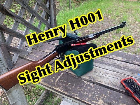 Henry H001 Sight adjustment iron sights