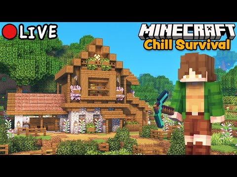 Ultimate Saw Mill Build & Base Decoration - Minecraft Survival
