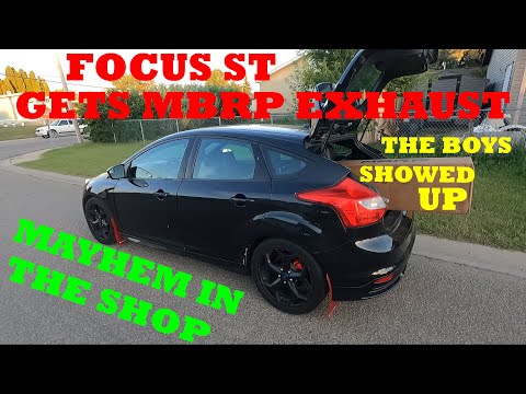 Ford Focus ST MBRP Cat - Back Exhaust Install & Sound