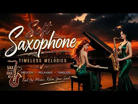 Golden Sunset Serenade – Soft Saxophone | Relaxing Romantic Music for Deep Calm