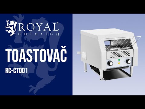Video - Toastovač - 2 200 W - Royal Catering - 3 funkcie