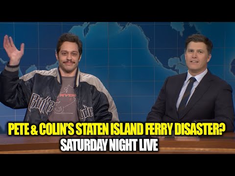 Pete Davidson Talks About His and Colin Jost’s Staten Island Ferry | SNL Weekend Update | NewsDrift