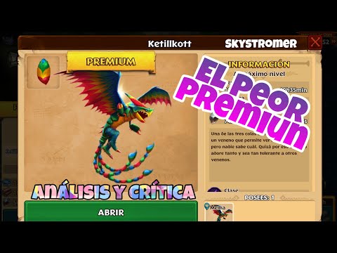 Cómo entrenar a tu dragón: El resurgir de Mema análisis y crítica Dragón premiun Ketillkott