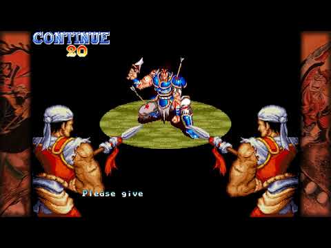 BATTLE ON HAKUBOU SLOPE, PART 2 / Warriors of Fate Playthrough / Level 2 / Capcom Arcade / Beatem'up