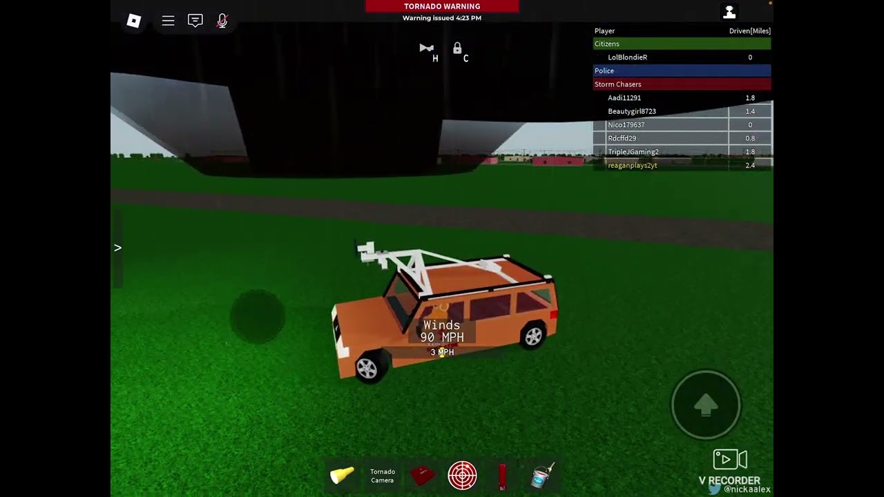 🌪️Tornado Simulator 2 Multiplayer Roblox Game: Chasing 4 Tornadoes | 4,000 Subscribers Special Video