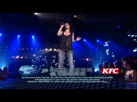 Sabrina Batshon - Earth Song - Australian Idol 2009 - top12