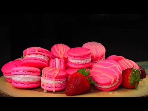 Raspberry Macarons || Easiest Foolproof Recipe