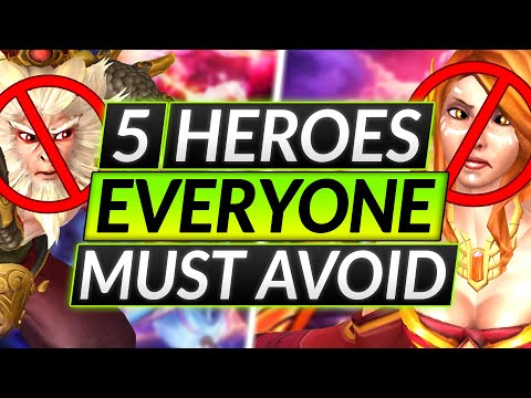 5 Heroes You Think are BROKEN that are LITERAL TRASH - WORST Picks - Dota 2 Guide