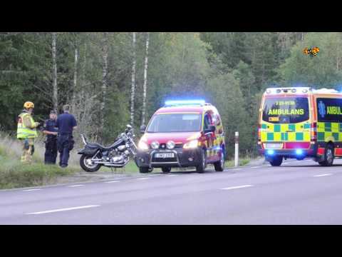 MC-förare i krock med husbil