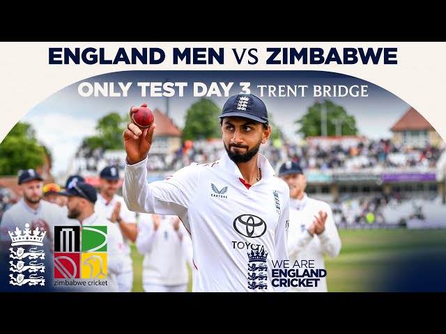 Bashir Takes Stunning 6 To Win Test! | Highlights – England v Zimbabwe Day 3 | Rothesay Test 2025