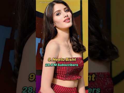 Top 10 most subscribed female youtuber in 2024 #top10 #popular #girls #youtuber #shorts #top #beauty