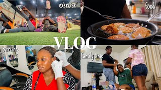 Spend The Weekend With My Family & I | New Piercing, Workout, Family Get-Together