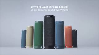 Портативная колонка SONY SRS-XB23  (голубая)