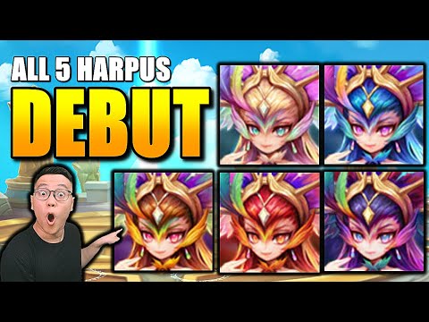 ALL 5 2A HARPUs SHOWCASE! Unexpected Results & Super Fun! | Summoners War