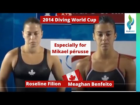 2014 Roseline Filion and Meaghan Benfeito Canada Diving - Platform Diving World Series Dubai