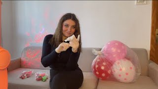 ASMR  Blowing And Popping Balloons in Bin Bags + l