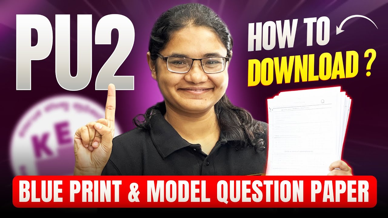 🔥 PU2 Model Question Papers 2025-26 | Step-by-Step Download Guide 📥