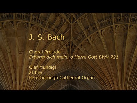 J. S. Bach  - Chorale  Prelude "Erbarm dich mein, o Herre Gott" BWV721