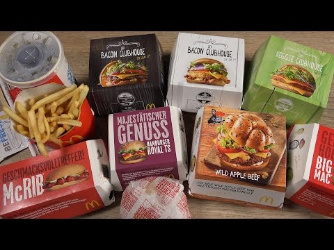 McDONALD's MEGA ASMR BURGER UNBOXING