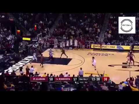 Alabama Plays 3 vs 5 Basketball vs Minnesota | 2017-18 College Basketball Season