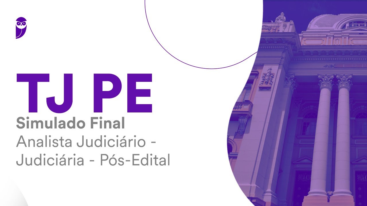 Simulado Final TJ PE - Analista Judiciário - Judiciária - Pós-Edital - Correção