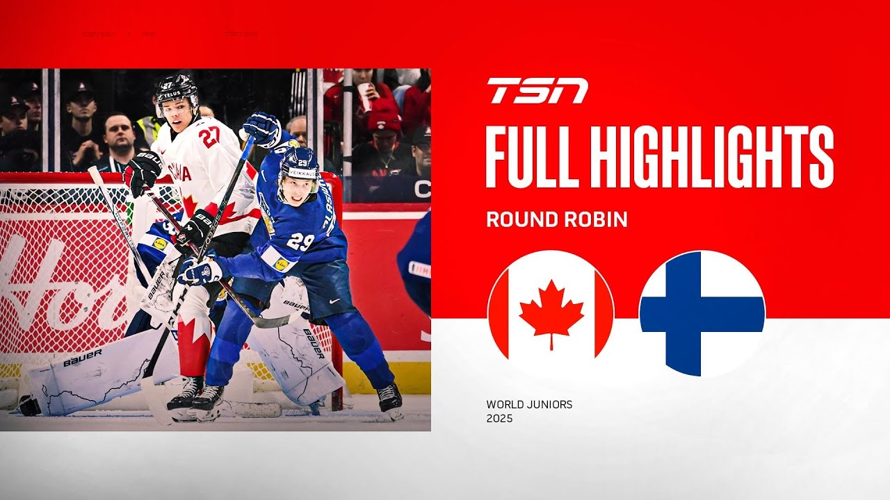 2025 World Junior Championship Highlights: Canada vs Finland