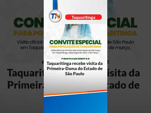 Taquaritinga recebe visita da Primeira-Dama do Estado de São Paulo