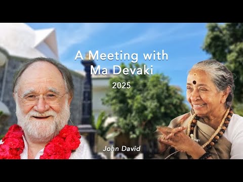 John David meets Ma Devaki in 2025 at Arunachala
